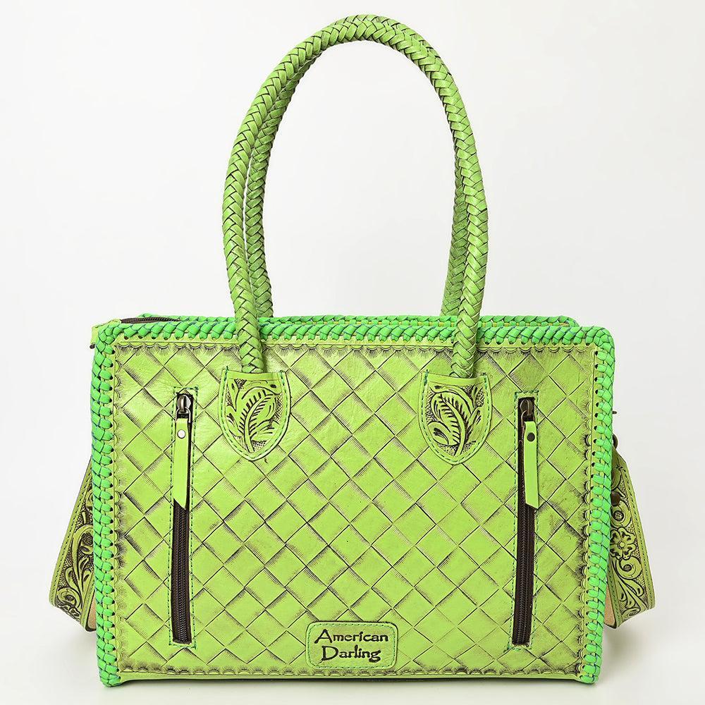 ADBG1412B American Darling TOTE Hand Tooled Genuine Leather women bag western handbag purse