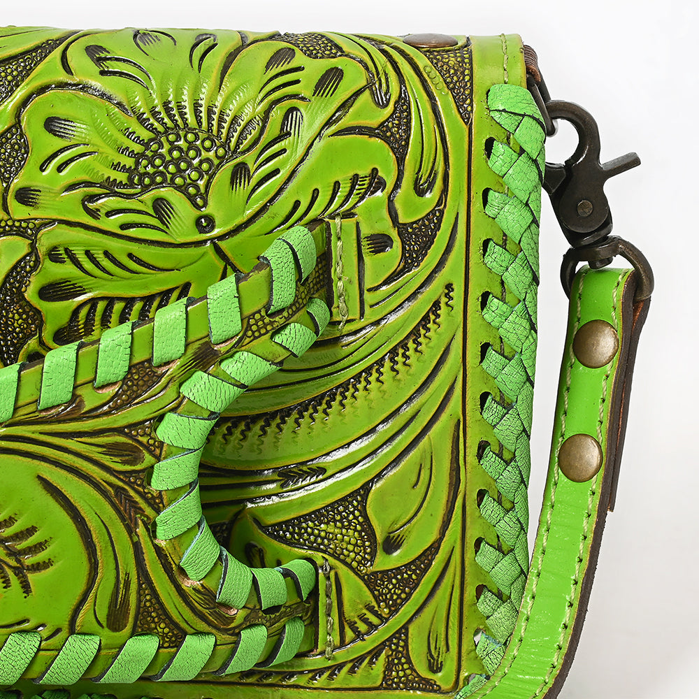 American Darling Clutch Hand Tooled Genuine Leather Women Bag Western Handbag Purse