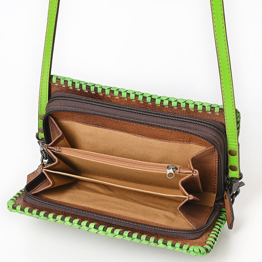 American Darling Clutch Hand Tooled Genuine Leather Women Bag Western Handbag Purse