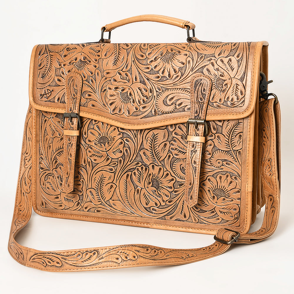 American Darling ADBG1417 Tote Hand Tooled Genuine Leather women bag western handbag purse