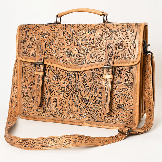 American Darling ADBG1417 Tote Hand Tooled Genuine Leather women bag western handbag purse