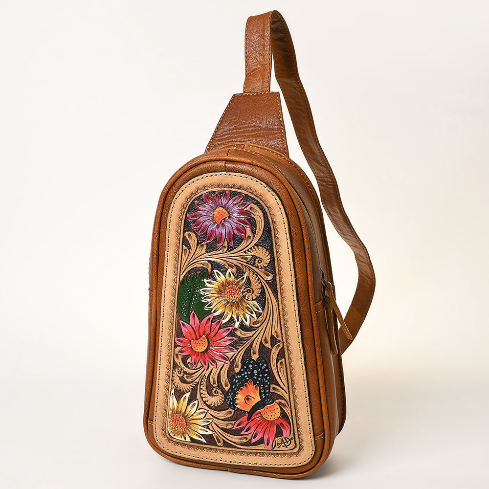 American Darling Cross Body Hand Tooled Genuine Leather women bag western handbag purse