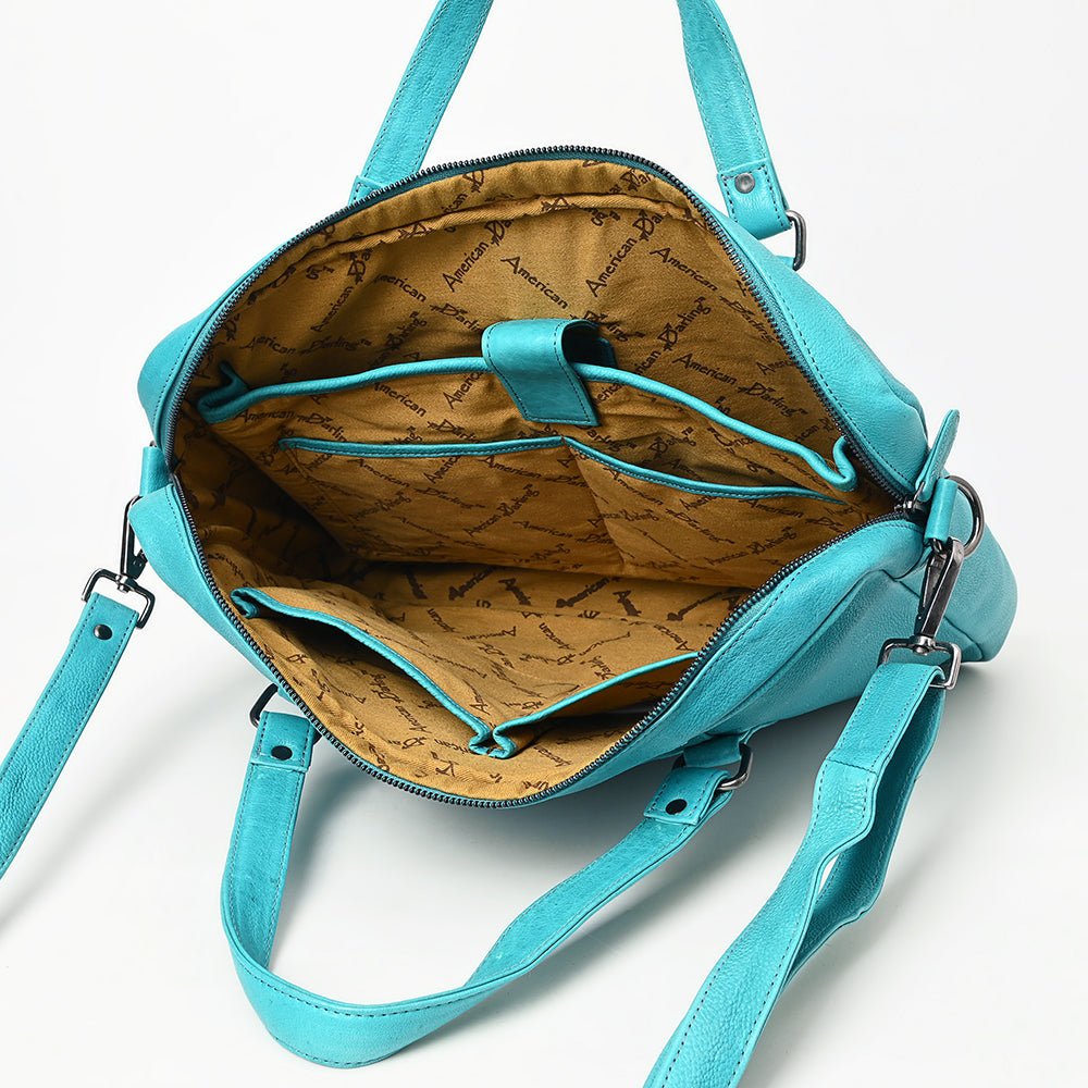 American Darling Briefcase Genuine Leather Women Bag Western Handbag Purse