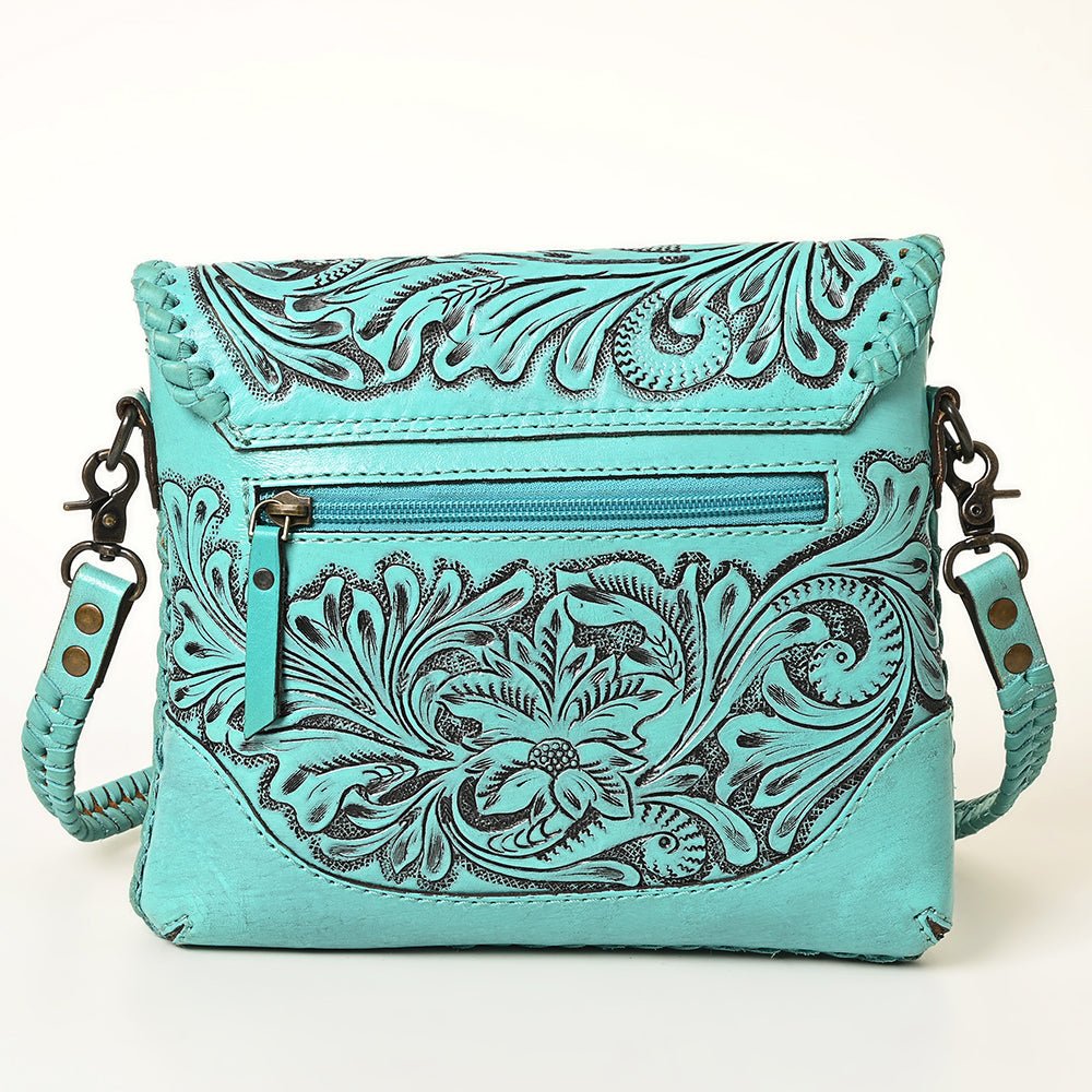 American Darling Small Crossbody Hand Tooled Genuine Leather women bag western handbag purse