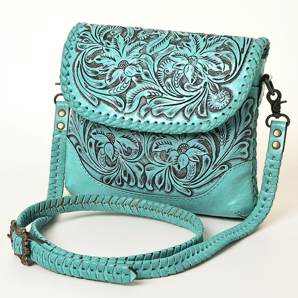 American Darling Small Crossbody Hand Tooled Genuine Leather women bag western handbag purse