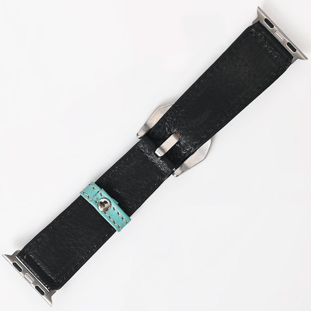 American Darling I watch Strap Genuine Leather With Beautiful Cactus Hand Painted Smart Watch Strap