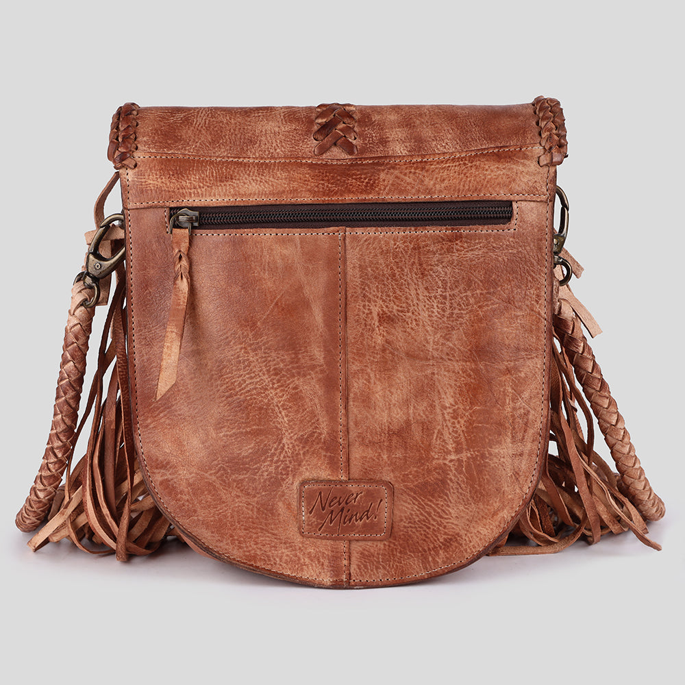 Never Mind Nmbgm169 Cross Body I Vintage Handmade Genuine Cowhide Leather Women Bag Western Handbag Purse