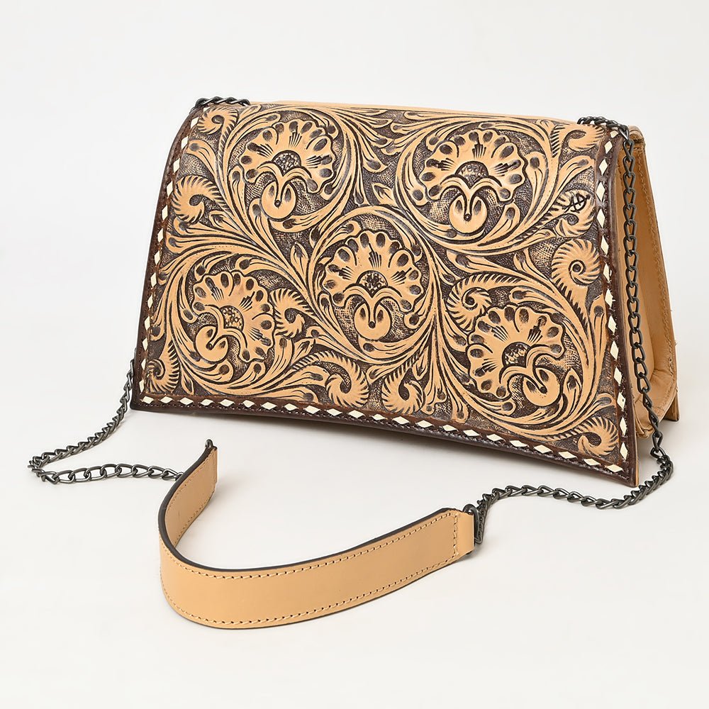 American Darling Adbgz823 Small Crossbody Hand Tooled Genuine Leather Women Bag Western Handbag Purse