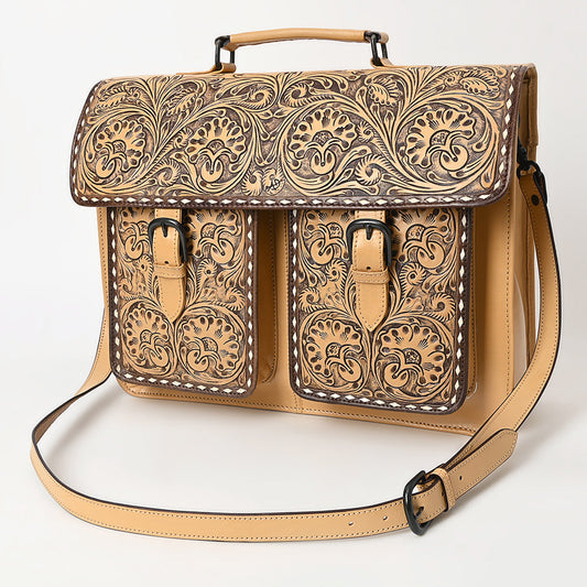 ADBGZ824 American Darling BRIEFCASE Hand Tooled Genuine Leather women bag western handbag purse