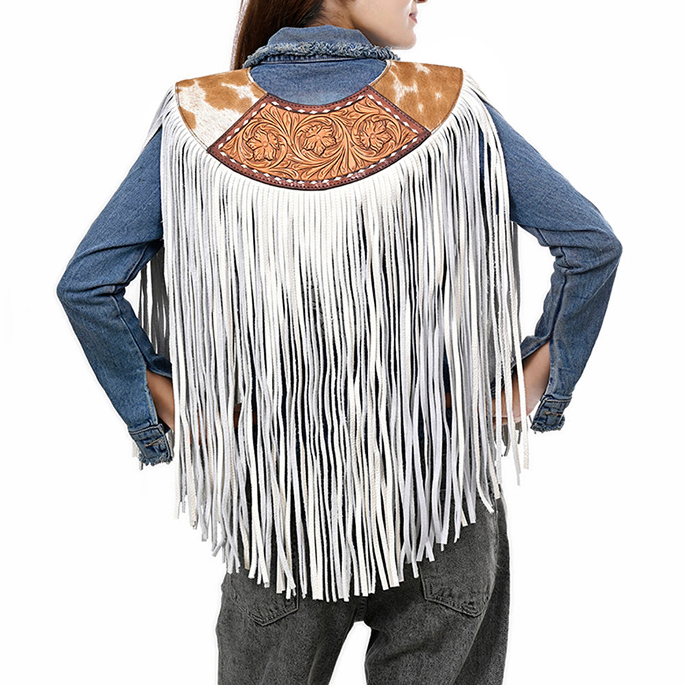 American Darling ADJW111 Genuine Leather Jewelry Necklace with Concho