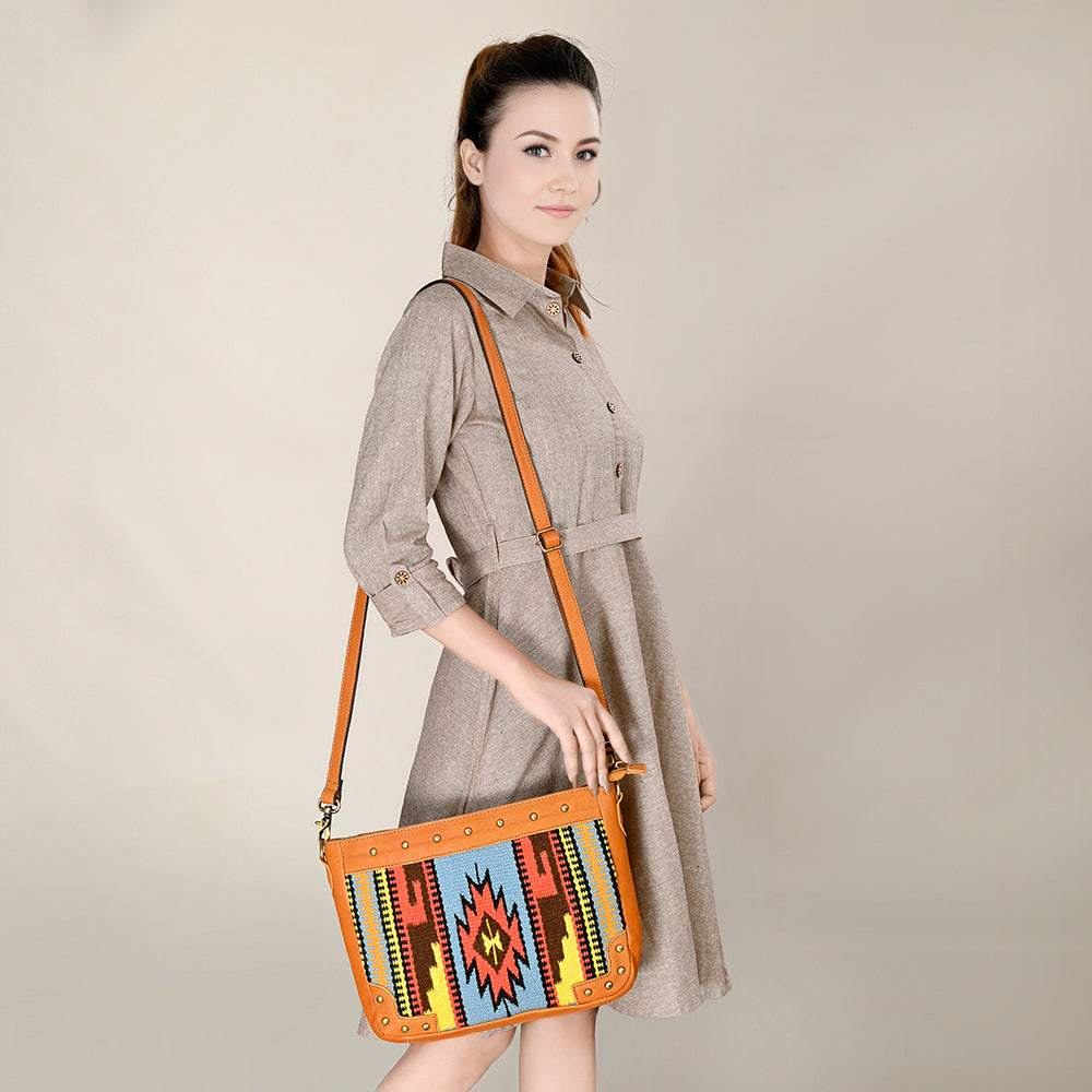 Ohlay Bags OHA123 Cross Body Saddle Blanket Genuine Western Leather Women Bag