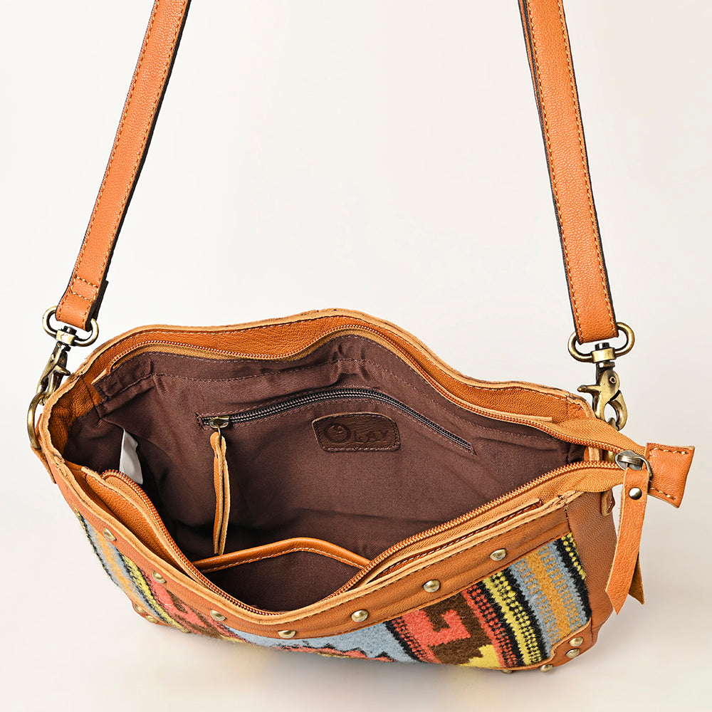 Ohlay Bags OHA123 Cross Body Saddle Blanket Genuine Western Leather Women Bag