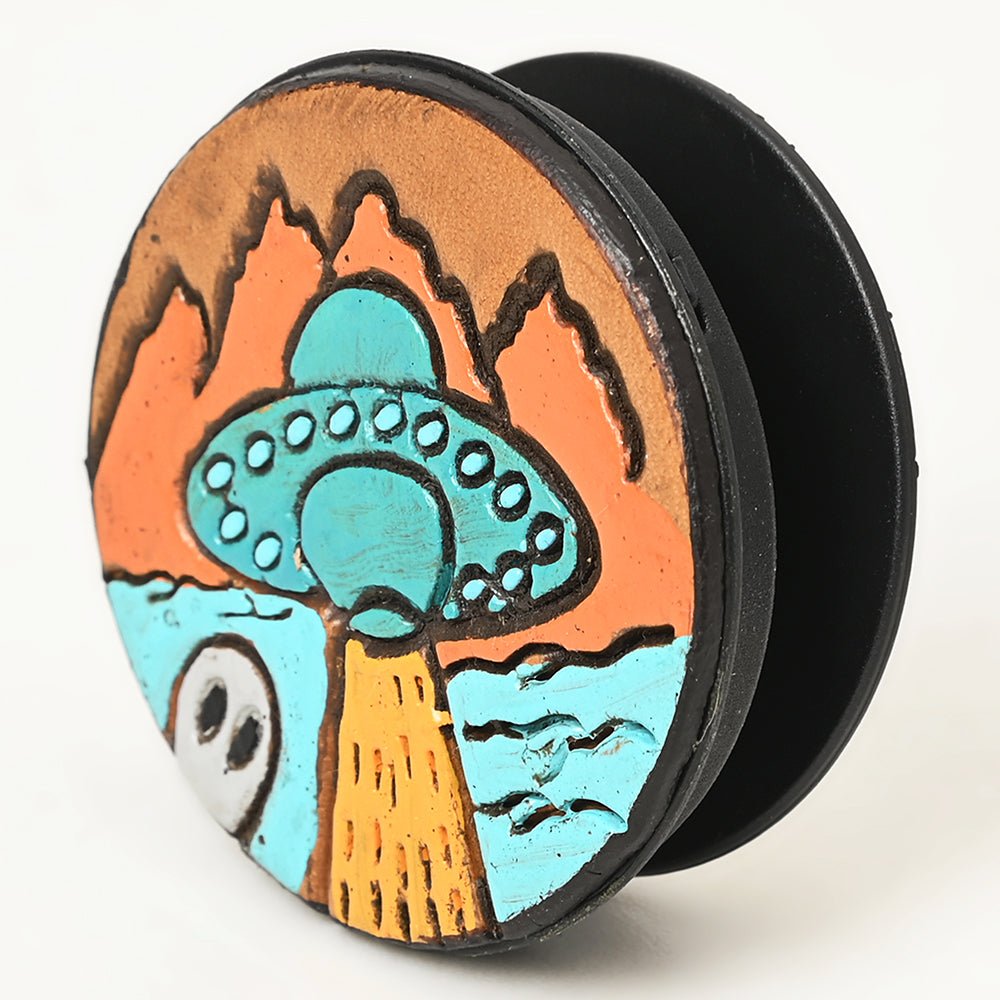 American Darling Hand Tooled Painted Floral Popsockets for Phone Grip Stand