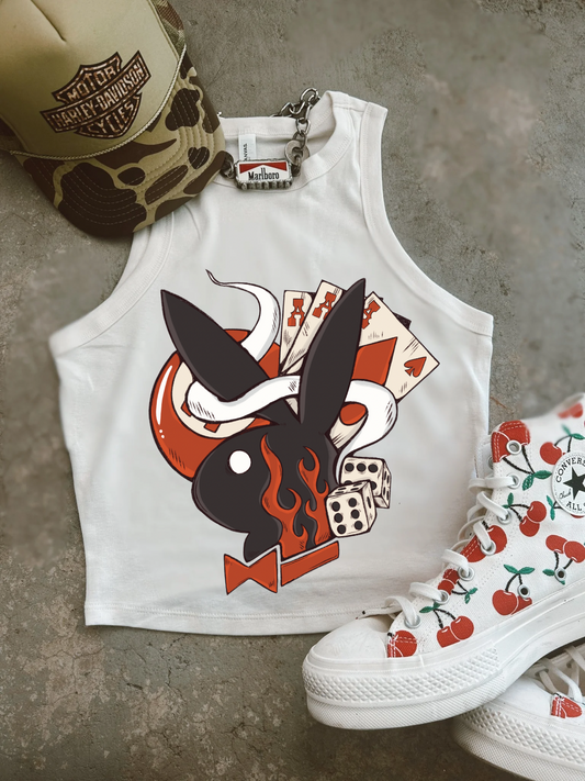 Yalltern PB Ribbed Racer Tank