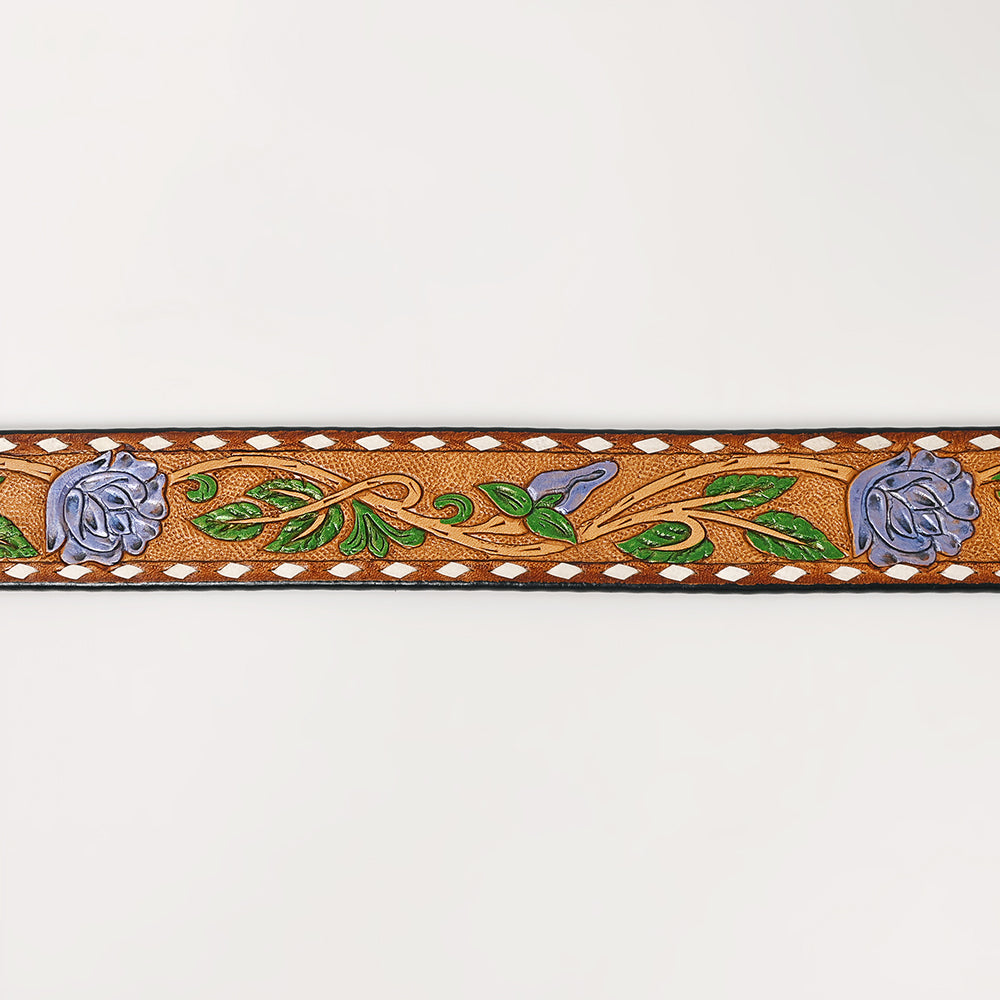 American Darling  Beautifully Hand Tooled Genuine American Leather Belt Men and  Women