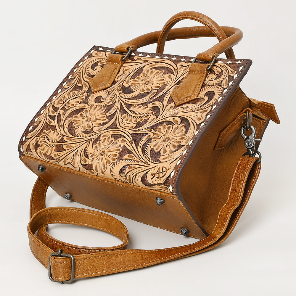 American Darling ADBG1453 Cross Body Hand Tooled Genuine Leather women bag western handbag purse