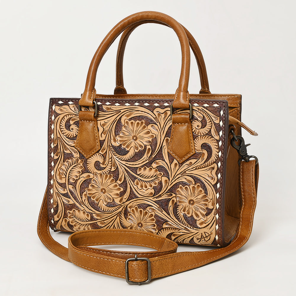 American Darling ADBG1453 Cross Body Hand Tooled Genuine Leather women bag western handbag purse