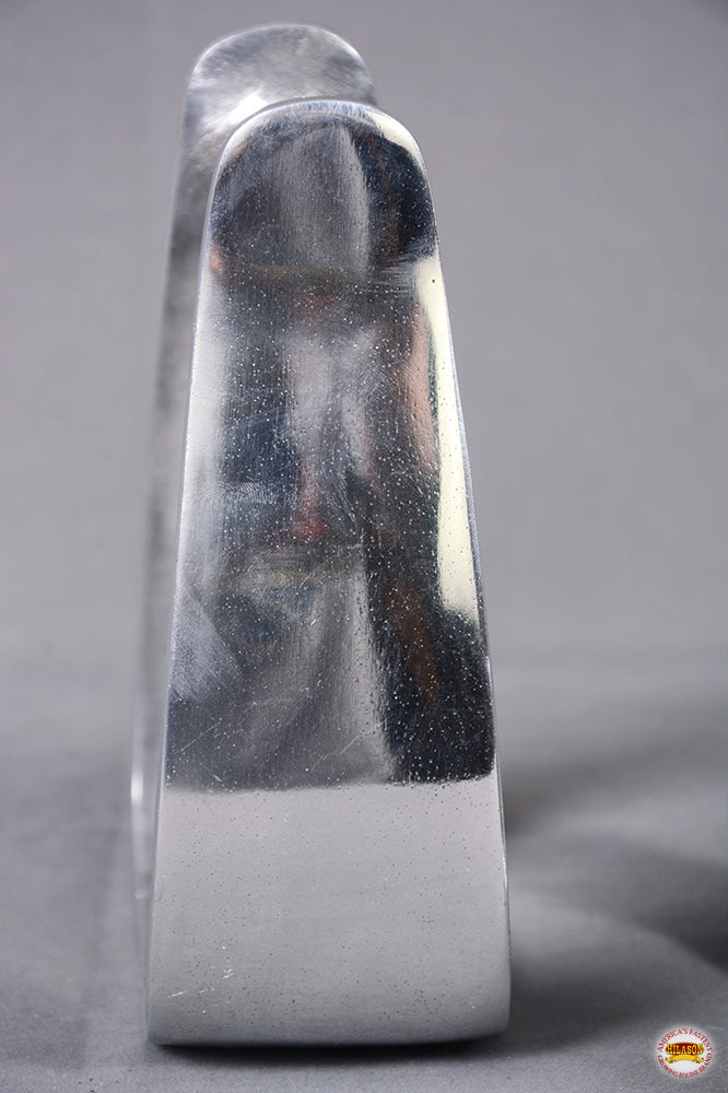 HILASON Aluminum Slanted Western Horse Stirrups 7 Inch | Aluminum Stirrups for Horses | Lightweight Aluminum Stirrups | Slanted Western Stirrups