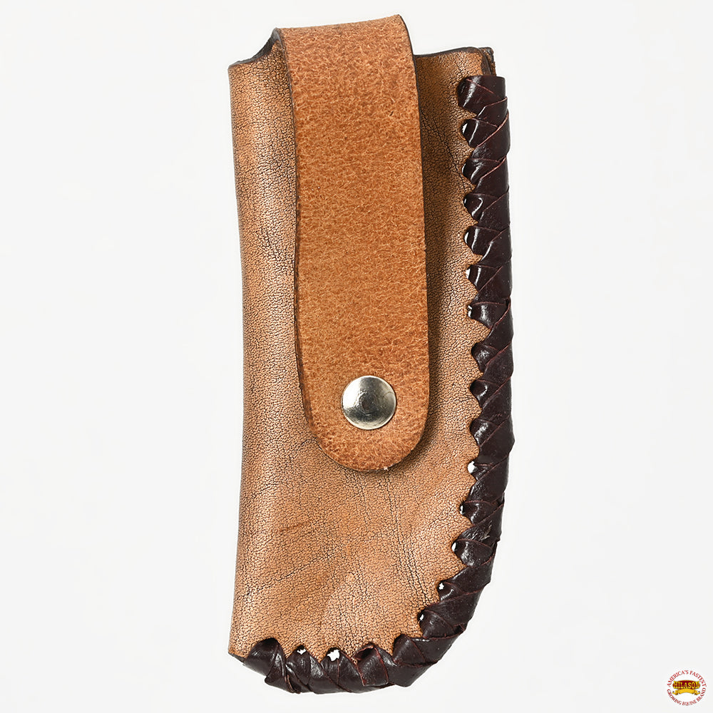 Med-Lrg Hilason Western Floral Stylish Design Geniune Leather Knife Holder