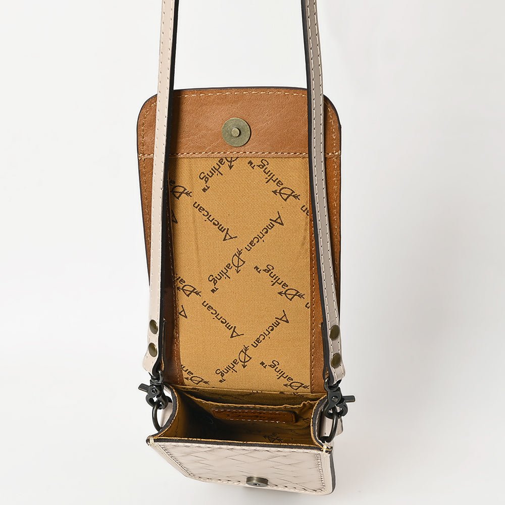 American Darling Cell Phone Holder Hand Tooled Genuine Leather women bag western handbag purse