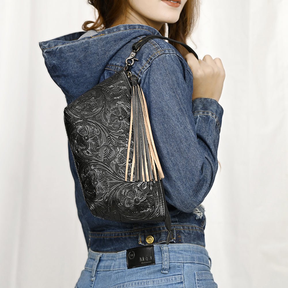 American Darling Hand Tooled Genuine Leather Women Bag Western Handbag Purse