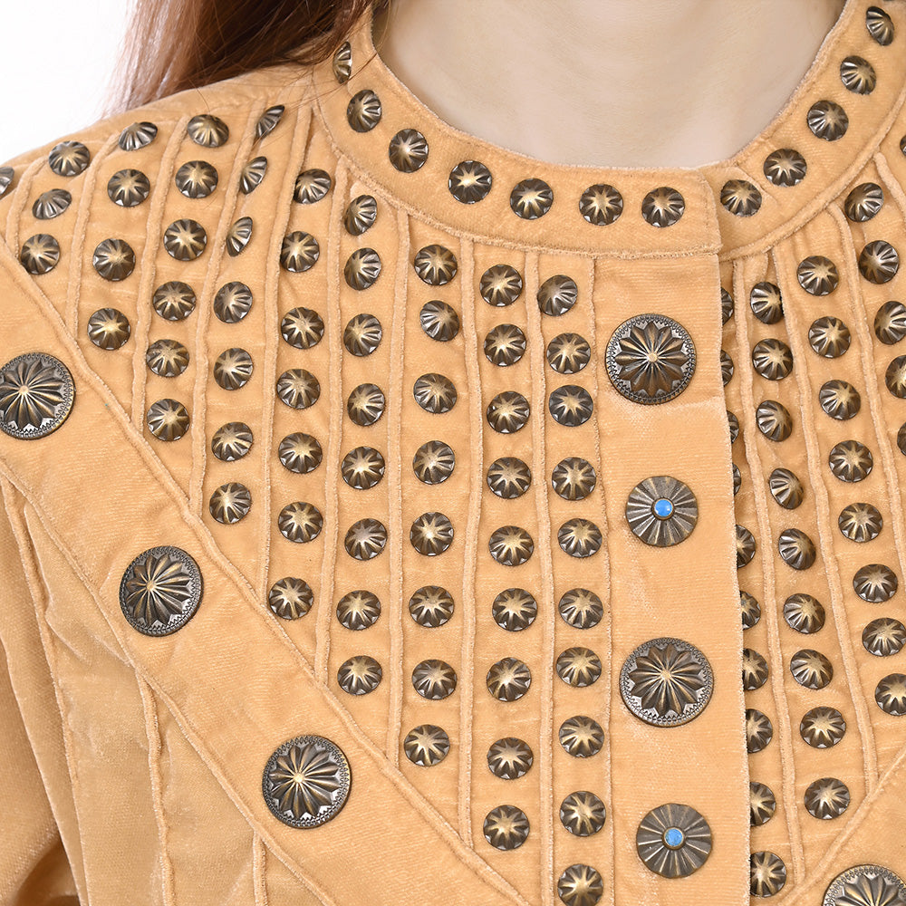 American Darling ADDR005 100% Cotton Denim Women Shirt Jacket Dress Ladies Girl Top