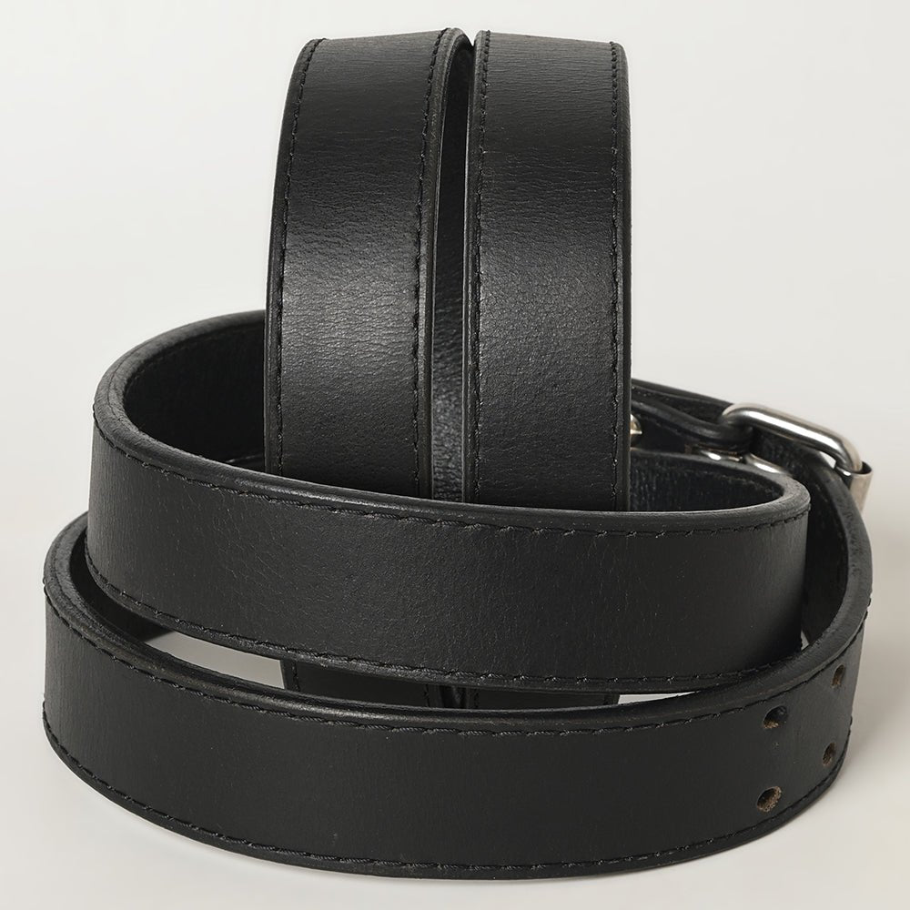 American Tanner Western Grain Leather Unisex Holster Belt Men Women Black