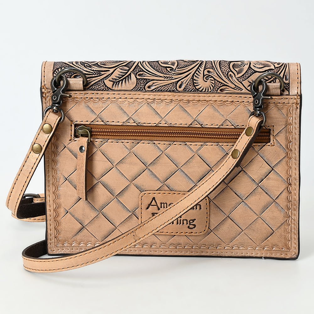 American Darling Crossbody Beautifully Hand Tooled  Genuine Leather women bag western handbag purse