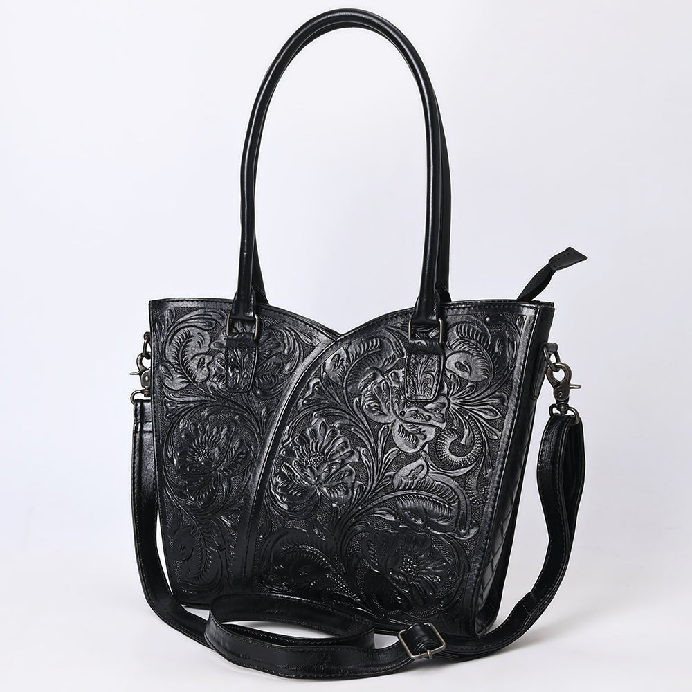 Tote Hand Tooled Genuine Leather women bag western handbag purse