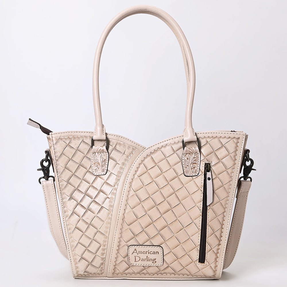 Tote Hand Tooled Genuine Leather women bag western handbag purse