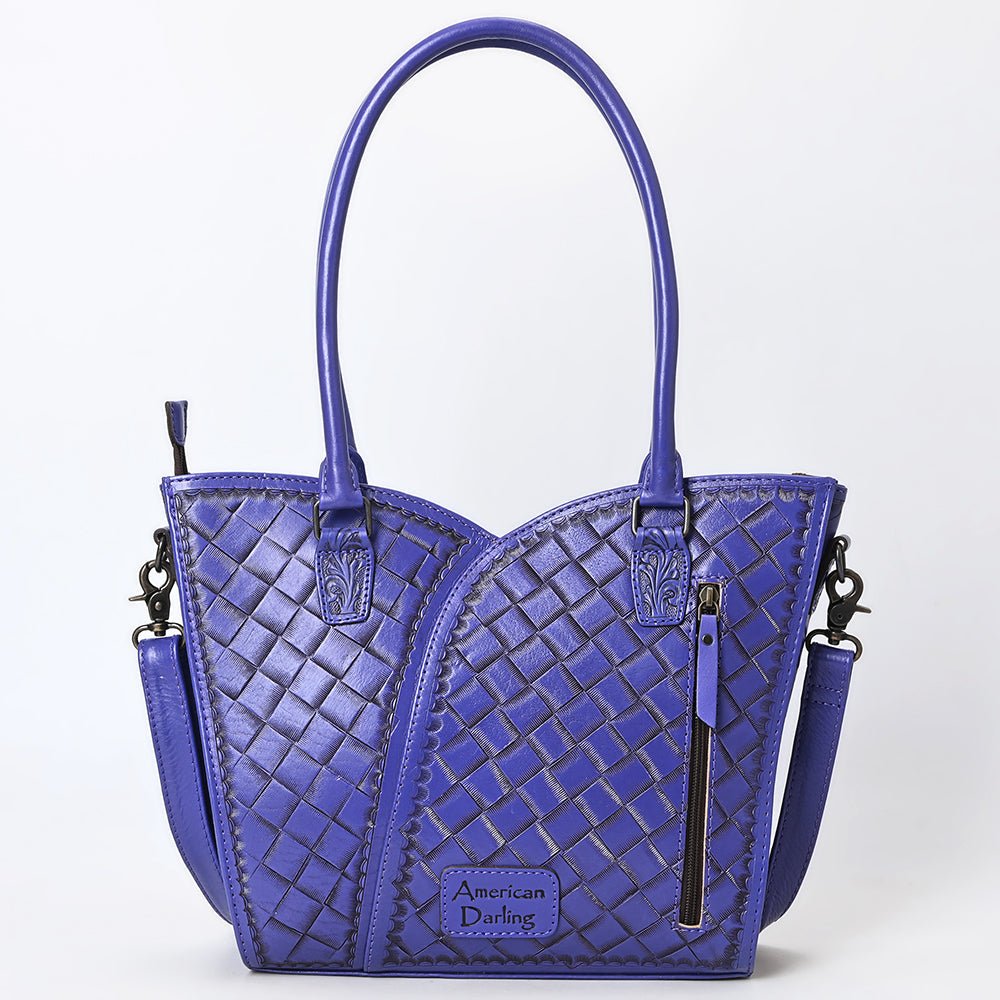 Tote Hand Tooled Genuine Leather women bag western handbag purse