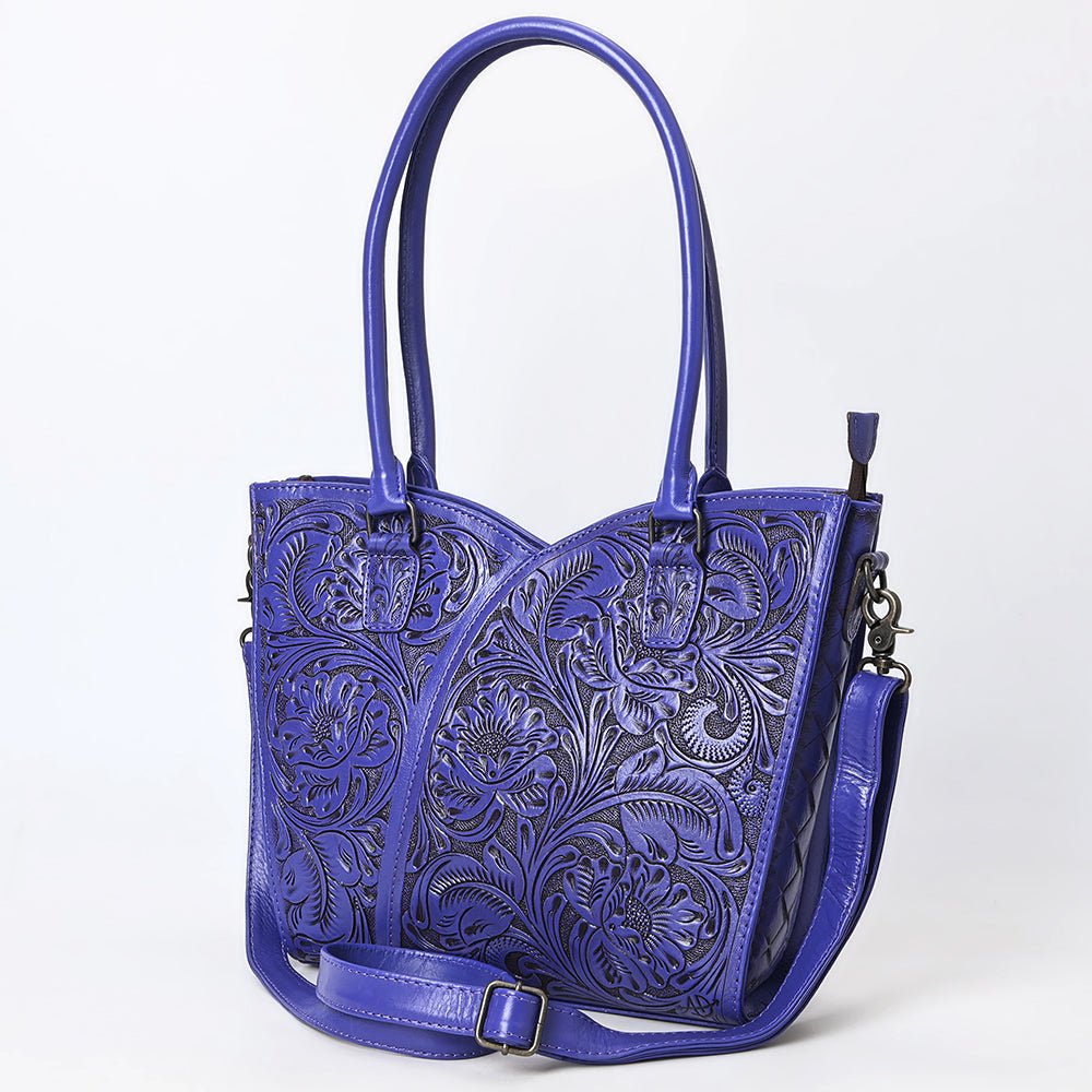 Tote Hand Tooled Genuine Leather women bag western handbag purse