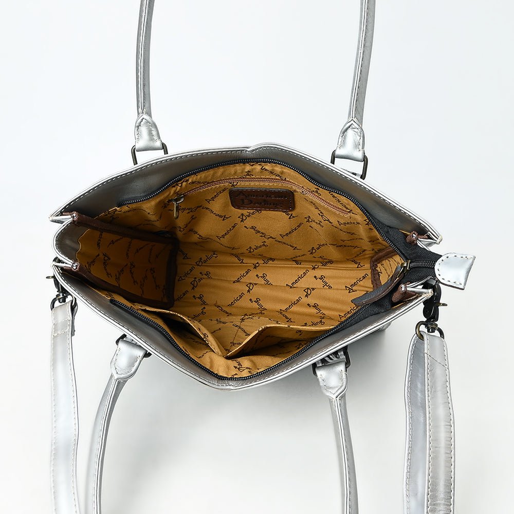 Tote Hand Tooled Genuine Leather women bag western handbag purse