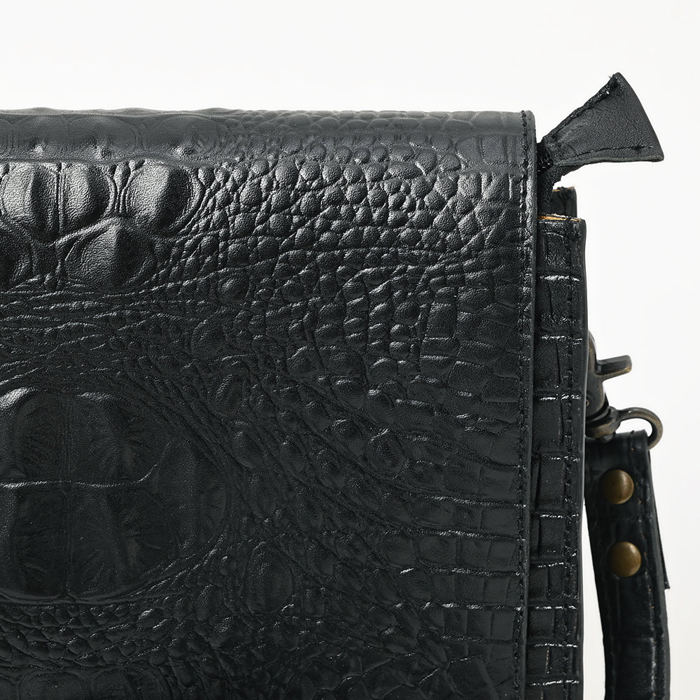 American Darling Adbg1193A Cross Body I Crocodile Embossed Genuine Leather Women Bag Western Handbag Purse
