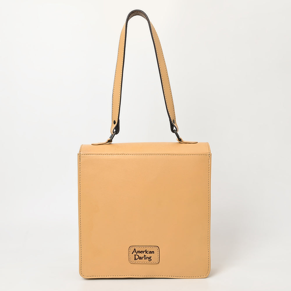 American Darling Adbgz839A Briefcase Hand Tooled Genuine Leather Women Bag Western Handbag Purse