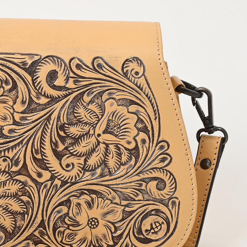 American Darling Adbgz845A Cross Body I Hand Tooled Genuine Leather Women Bag Western Handbag Purse