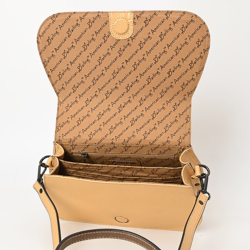 American Darling Adbgz845A Cross Body I Hand Tooled Genuine Leather Women Bag Western Handbag Purse