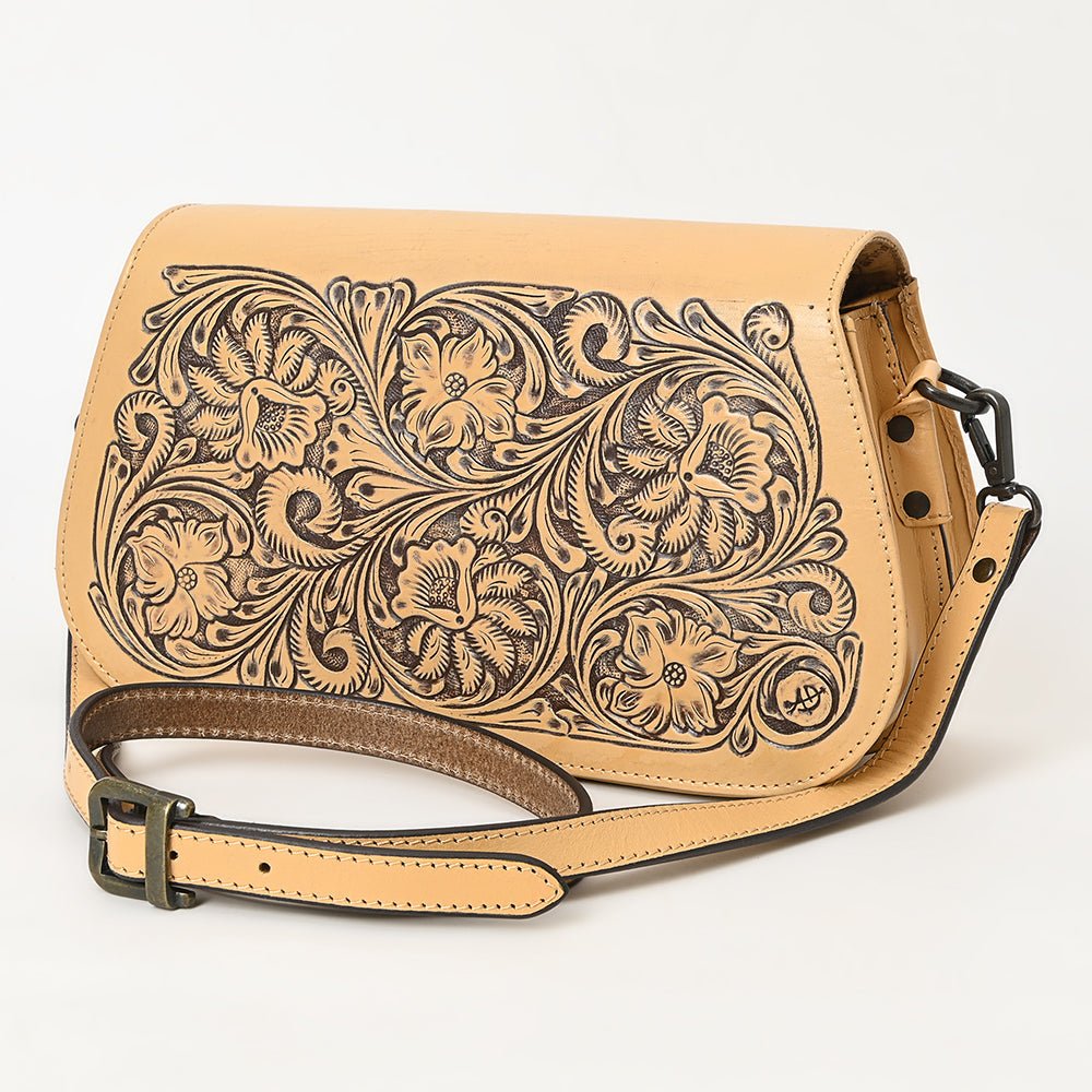 American Darling Adbgz845A Cross Body I Hand Tooled Genuine Leather Women Bag Western Handbag Purse