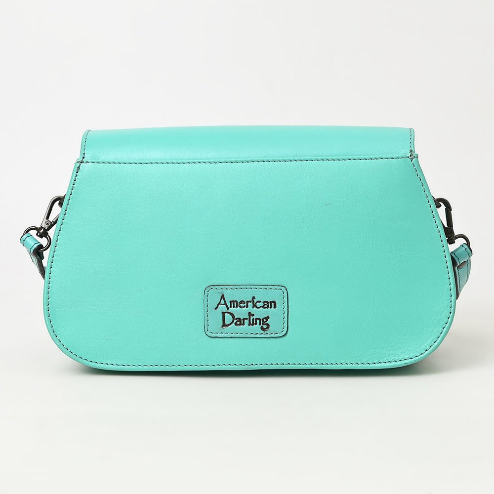 American Darling Adbgz845B Cross Body I Hand Tooled Genuine Leather Women Bag Western Handbag Purse