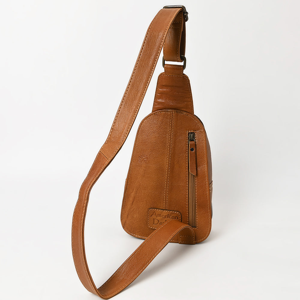 American Darling Sling Hand Tooled Genuine Leather Women Bag Western Handbag Purse