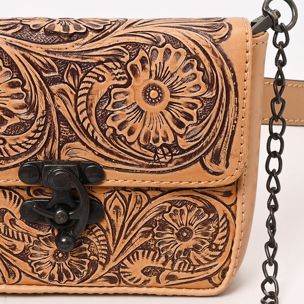 American Darling Crossbody  Hand Tooled Genuine Leather women bag western handbag purse