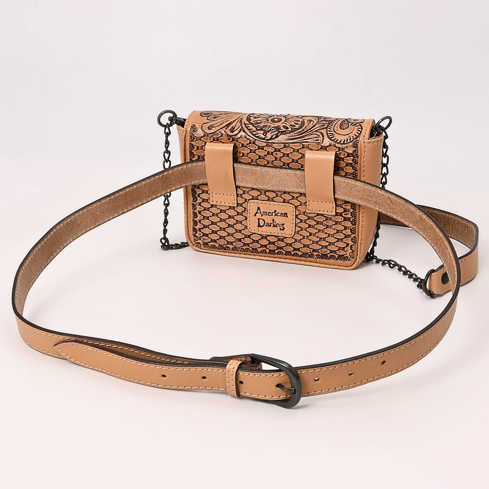 American Darling Crossbody  Hand Tooled Genuine Leather women bag western handbag purse
