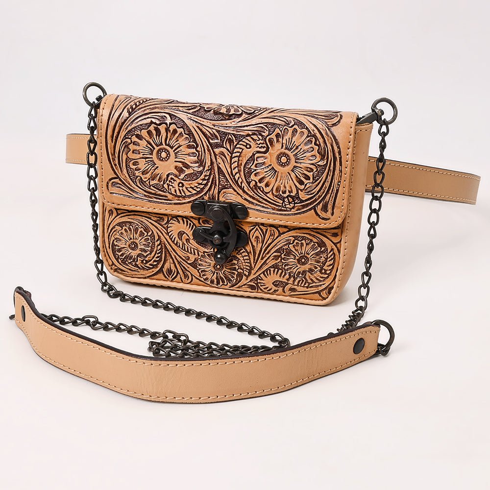 American Darling Crossbody  Hand Tooled Genuine Leather women bag western handbag purse