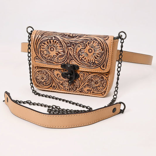 American Darling Crossbody  Hand Tooled Genuine Leather women bag western handbag purse