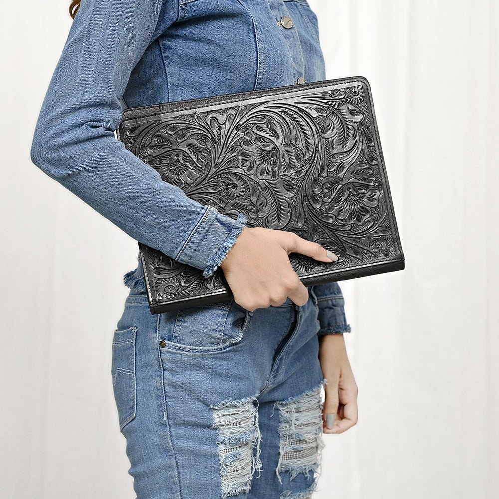 American Darling Hand Tooled Genuine Leather Women Bag Western Handbag Purse