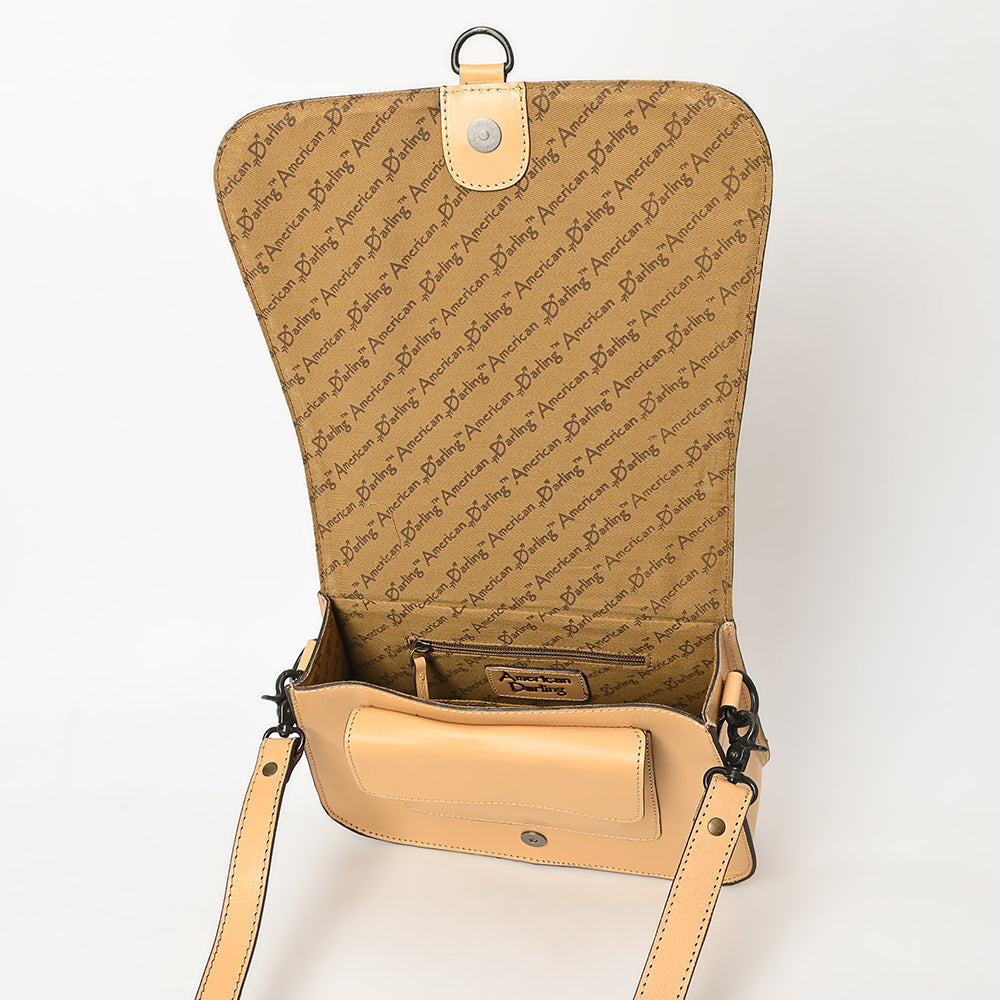 American Darling Hand Tooled Genuine Leather Women Bag Western Handbag Purse