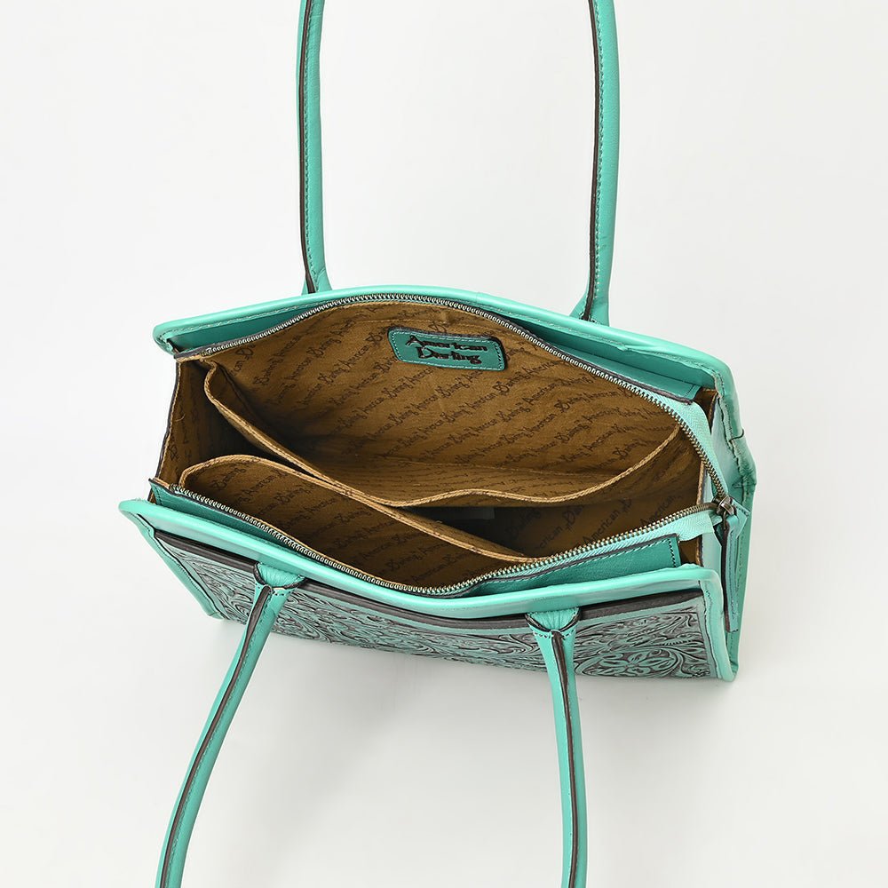 American Darling Hand Tooled Genuine Leather Women Bag Western Handbag Purse