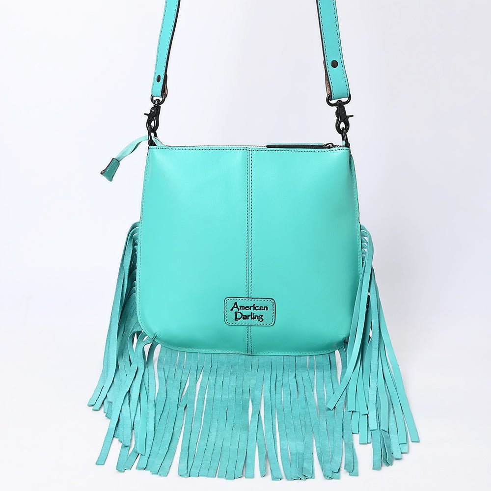 American Darling Hand Tooled Genuine Leather women bag western handbag purse