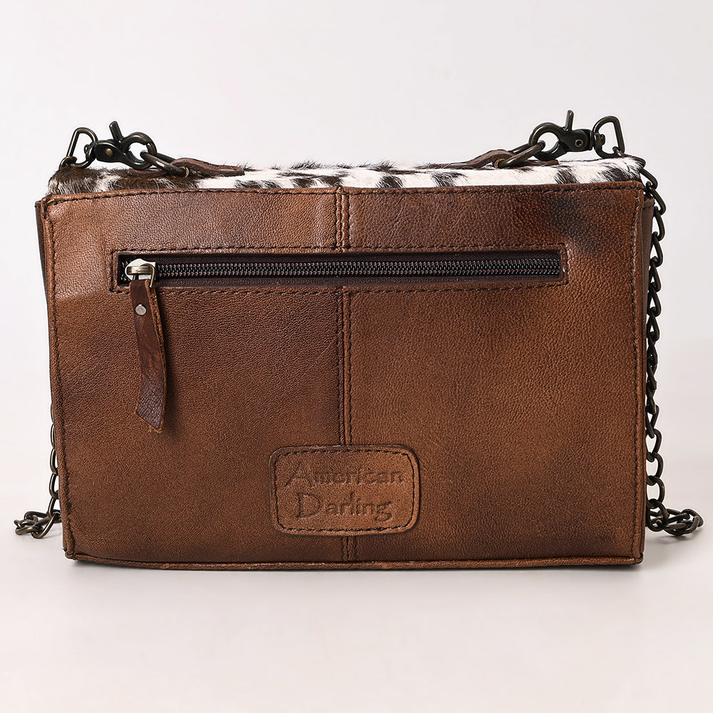American Darling Adbg1489 Envelope Hair-On Genuine Leather Women Bag Western Handbag Purse
