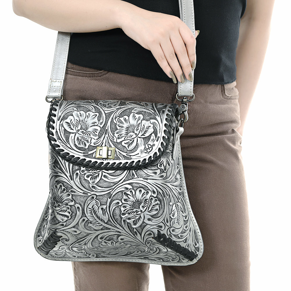 American Darling Cross Body I Hand Tooled Genuine Leather Women Bag Western Handbag Purse
